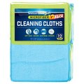 Prepwerx Microfiber Cloth 12x12 Blue Green, PK 12 132-072015